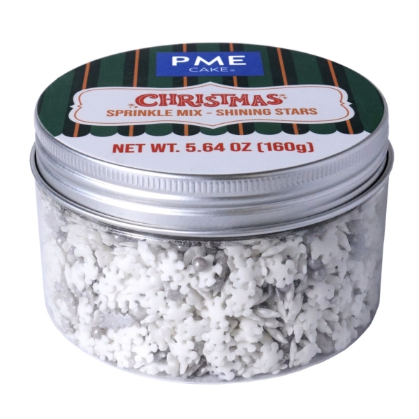 Christmas Sprinkles - Silver Shining Stars
